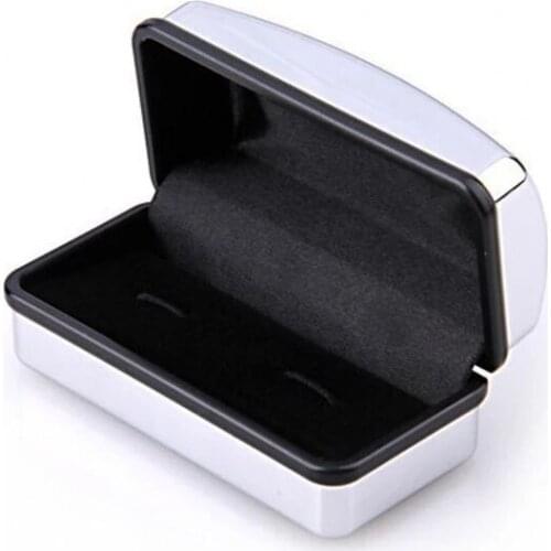60 PCS Personalised Silver Polished Chrome Satin Cufflink Boxes Engraved FREE Wedding Gift Mens Accessory Storage cases SN2185