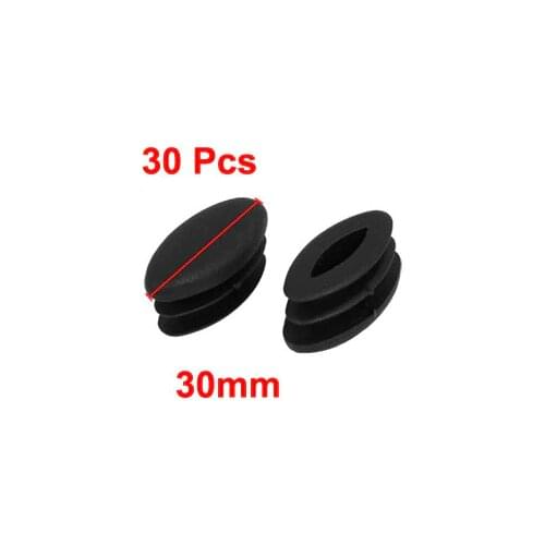 Uxcell Hot Sale Furniture Table Leg Feet 30mmx15mmx16mm Oval Shape Protector Cover Pads 30pcs Leveling Foot Furniture Glide