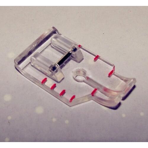 DOMESTIC SEWING MACHINES PARTS 1/ 4" PLASTIC QUILTING PRESSER FOOT# 7312P