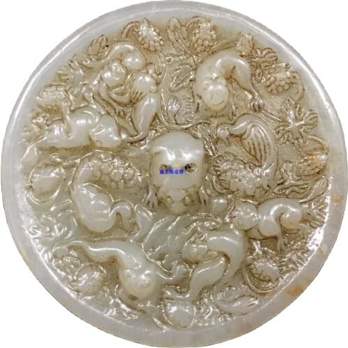 Ming and Qing Dynasties Natural Hetian Jade Hanging Jade Pei Quality Fengshui Kaiguang Ancient Jade Wares