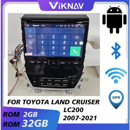 For Toyota Land Cruiser LC200 2007 2008 2009 2010 2011 2012 2013 2014 2015 2016 2017 2018 2019 Android Car radio