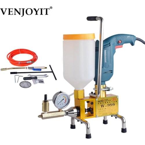Epoxy injection pump Epoxy / Polyurethane foam Grouting Machine Steel Hose concrete repair crack 999 high quality 810/910/1300W