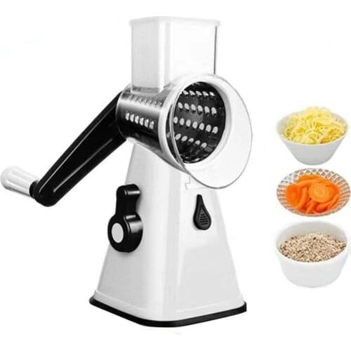 Multifunction 3 in 1 Vegetable Slicer Potato Grater Nut Shredder Veggie Cutter Peeler Spiralizer Cheese Chopper