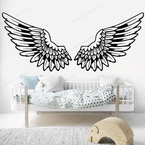 Magic Wings Wall Art Decal Wall Stickers Home Decor Living Room Bedroom Decoration Accessories Wall Poster Vinyl HD117