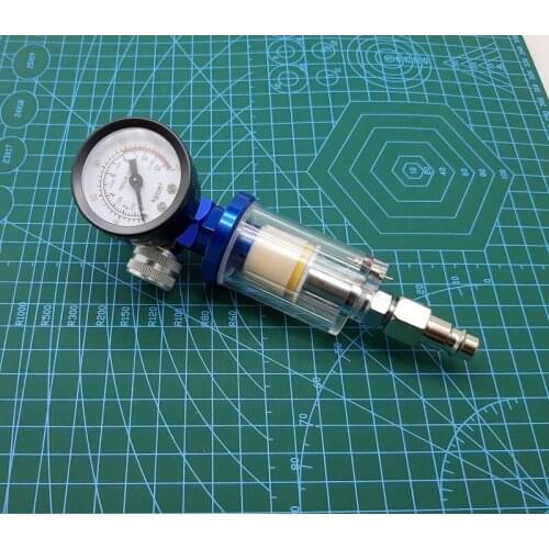 EU Plug Spray Gun Air Regulator Gauge & In-line Water Trap Filter Tool FOR HVLP Spray Gun Adjustment pressure Paint Accessories