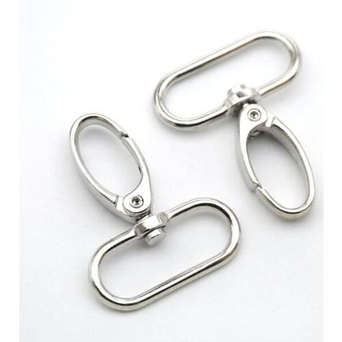 30pcs/lot 31.5mm 1.25inch silver nickle Alloy Swivel Clasps Snap Key Hooks DIY Key Chain Ring Free Shipping 2016082408