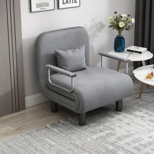 Simple lazy sofa bed foldable single double small apartment rental room lounge chair balcony sofa chair multi-function