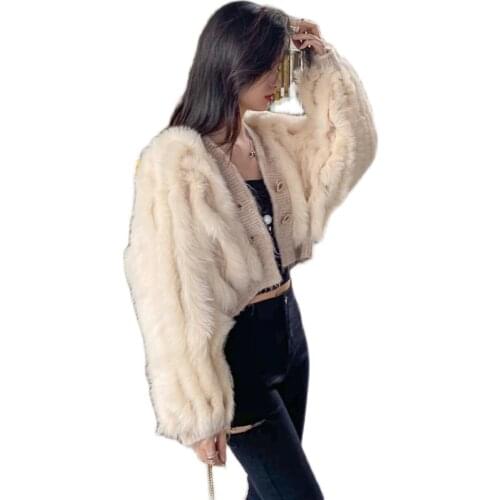 New Stylish 100% Wool Coat Women Winter Placket Real Fox Fur Natural Real Fur Coat Women Winter Warm Fur Jacket C1024-6