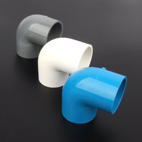PVC pipe elbow connector 20-50mm Inner Diameter 90 Degrees tube joint Plastic Water Pipe adapter Fittings Irrigation Accessories