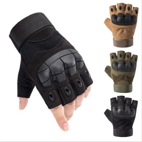 2021 Motorcyclist Tactical Gloves Touch Screen Half Finger Breathable Powered Outdoor Motorbike Racing Riding Bicycle Gloves