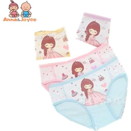 10pcs/lot Cute Kids Underwear Girls Panties Briefs Cartoon Princess Triangle Childrens Underwear Cotton Underwear