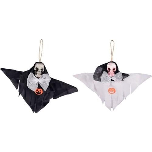 Halloween Ornaments Hanging Ghost Realistic Skull Trick Pendant Pennant Hanging Decoration Awful Decor Party Decor