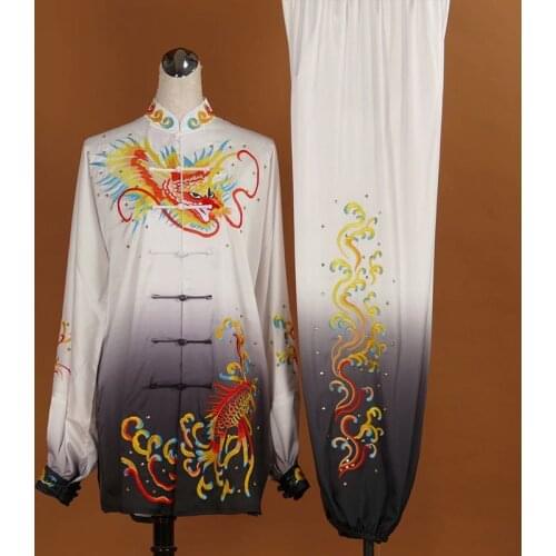 Wushu taichi taiji clothes changquan uniform Martial arts competition clothing embroidered kungfu nanquan taolu clothes uniform