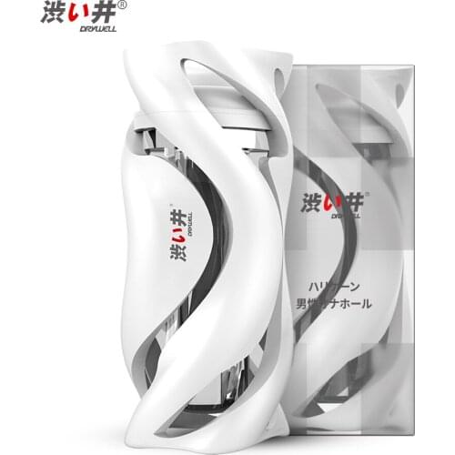 DRY WELL Japan Male Masturbator Realistic Vagina Reusable Vacuum Oral Soft Pocket Silicone Pussy Masturbation Sex Toys for Men