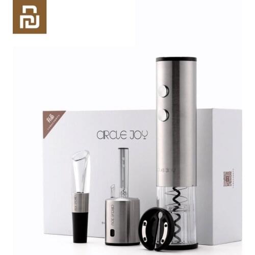 Youpin Circle Joy Electric Bottle Opener 4-in-1 Gift Box Set 304 Stainless Steel Packaging Gift Suitable For Family Gatherings