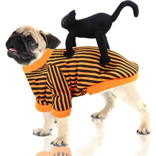 Cartoon Winter Dog Clothes Halloween Dog Costume Small Dog Coat Warm Puppy Clothes Soft Dog Hoodie Coat Pet Cosplay Clothing