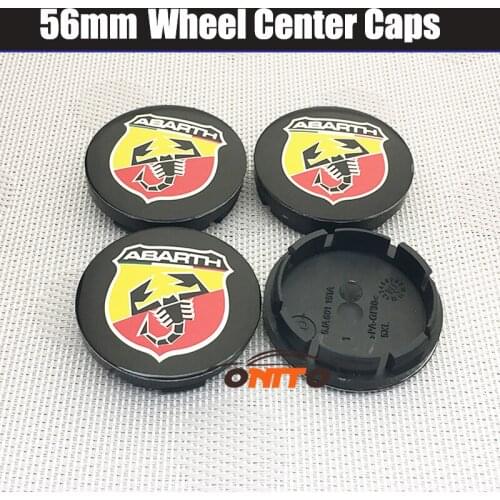 20PCS /lot 56mm car Emblem Badge wheel Hub Caps For ABARTH Auto wheel center caps Car Covers