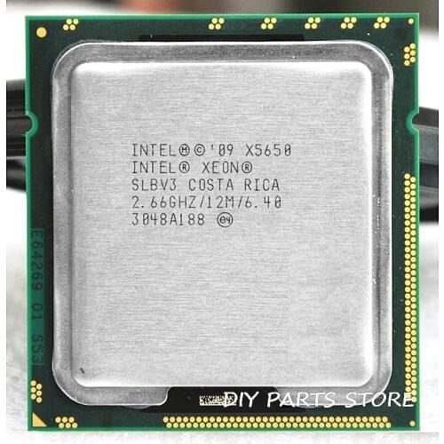 INTEL XONE X5650 Six core 2.67 MHZ LeveL2 12M 6 core WORK FOR lga 1366 montherboard