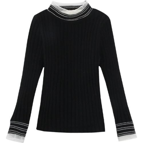 Basic Pink Sweater Age For 4 - 14 Years Teenage Girls Long Sleeve Knit Tops 2021 New Arrival Fall Winter Children Warm Clothes