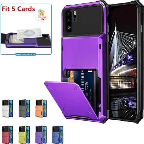 For Huawei P40 Pro P40 P Smart 2019 Case Flip Card Slots Business Armor Case For Huawei P20 P20pro P30 P30pro P30lite Cover