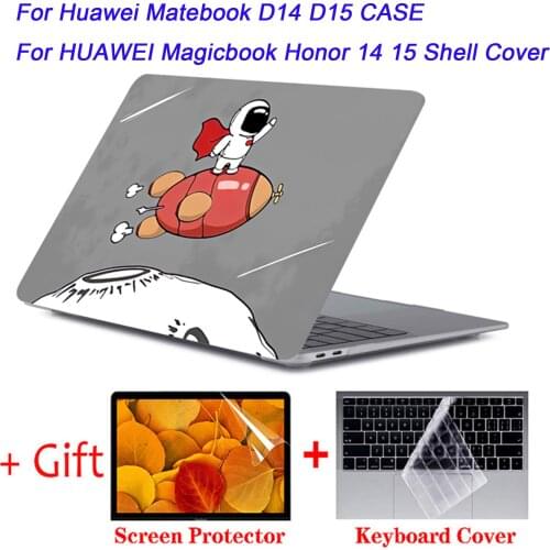 2021 Laptop Case For Huawei Matebook D14 D15 3D printing pattern Shell Cover Laptop bag For HUAWEI Magicbook Honor 14 15 Case