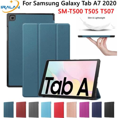 Tablet Case for Samsung Galaxy Tab A7 T500 2020 Magnetic Smart Stand Cover for Samsung Tab A7 10.4"SM-T500 SM-T505+film+Stylus