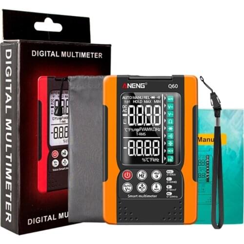 G5AB Digital Multimeter TRMS 6000 Counts Smart Multimeter Auto Ranging Volt Meter Multi Tester Measuring Voltage Capacitance