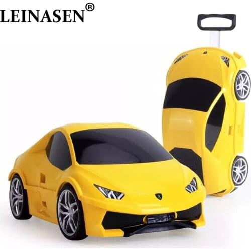 Kids Suitcase Car Travel Luggage on wheels Children Travel Trolley Suitcase for boys kids suitcase Rolling luggage suitcase gift