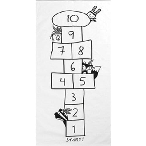 Childrens Home Adventure Game Mat Crawling Mat Printed Digital Checkers Crawling Game Mat