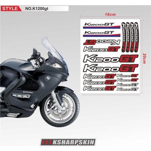 For BMW K1200GT Motorcycle Body Sticker Reflective Waterproof Helmet Fuel Tank Tail Box Logo Decals Kit Set Sign