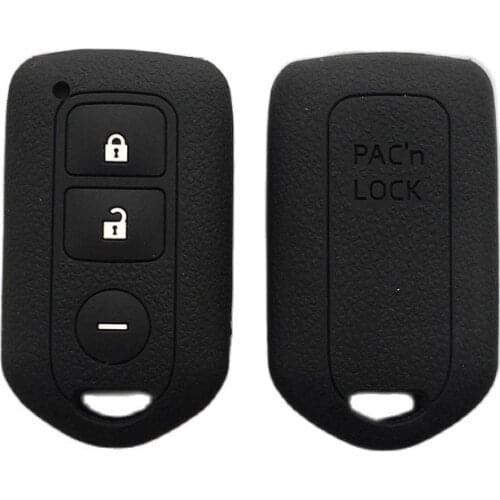 Silicone Key Case Cover Fob Holder for Toyota Prado 150 2019 YARIS E'Z Vios FS 3 Buttons Key Peotection Shell
