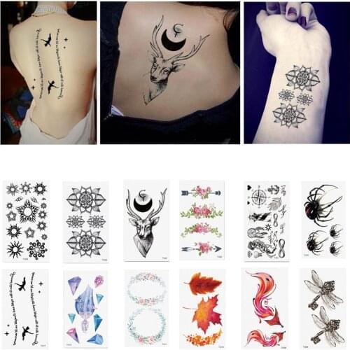 Fake Stickers Artificial Flowers Temporary Tattoos Cool Stuff Tatoo Art Body Jewelry Cheap Things Makeup