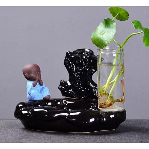 Ceramic Backflow incense burner Aromatherapy stove Creative high mountain water Sandalod incense road ornaments fragrant s