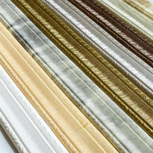 Mahogany pattern edge strip TV background border decoration strip waterproof bumper skirting waist line skirting soft sticker