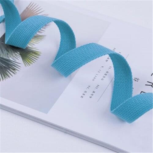 New 25mm Canvas Webbing 5meter Blue Canvas Ribbon Belt bag webbing/lable ribbon/Bias binding tape Diy craft projects
