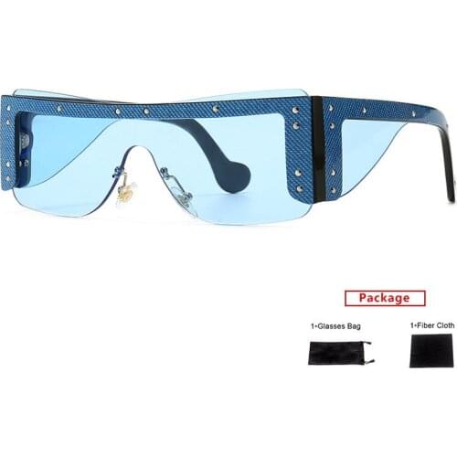 Mimiyou Goggle Square Sunglasses Women 2020 Denim Retro Fashion Sunglasses For Men SunGlasses Brand UV400 Eyeglasses Shades