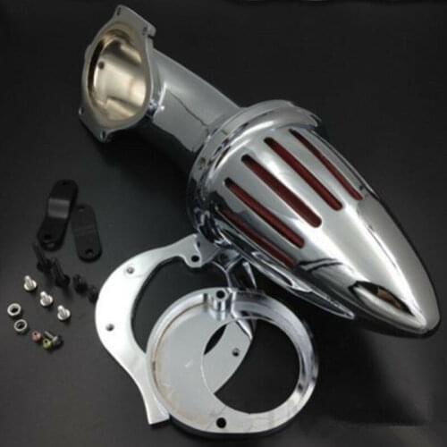 Motorcycle Bullet Aluminum Air Cleaner Intake Filter Kit For Yamaha V-Star 650
