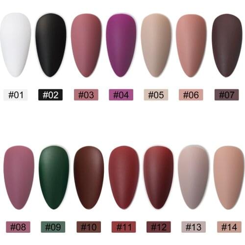 New Launch False Nails Almond Shape Medium Matte Nails Beauty Press On Nail Medium Matte Tips Many Colors
