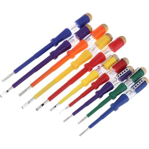 14cm/19cm 220V Waterproof Induced Electrical Tester Screwdriver With Indicator Light Random