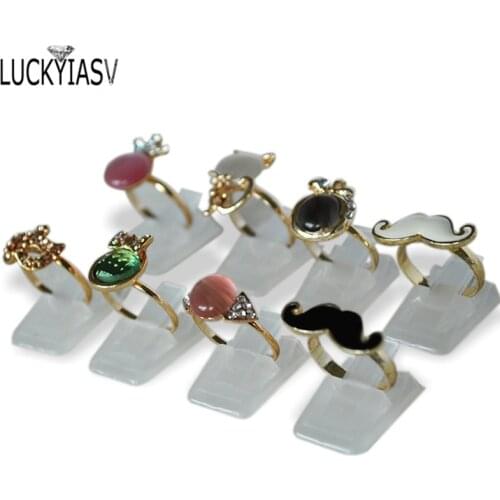 Wholesale Ring Show Plastic Frosted Jewelry Displays Holder for Ring, Decoration Stand 20pcs/Lot Free shipping