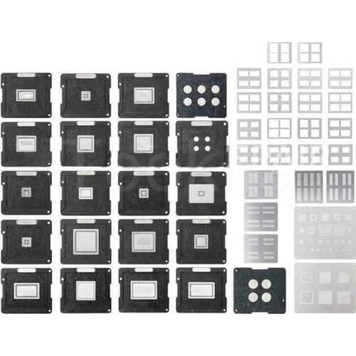 MacBook Magnetic BGA Reballing Kit Full Set Tin Planting Stencils for CPU GPU PCH SMC RAM Flash Memory BGA Chip
