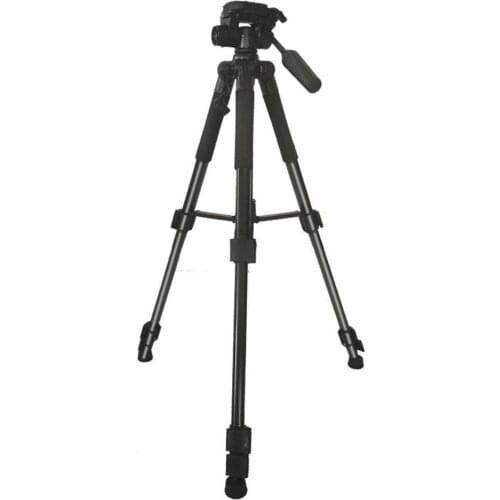 Q668 Video Tripod Ball Head 3-way Fluid Head Rocker Arm with Quick Release Plate for DSLR Camera Tripod Monopod