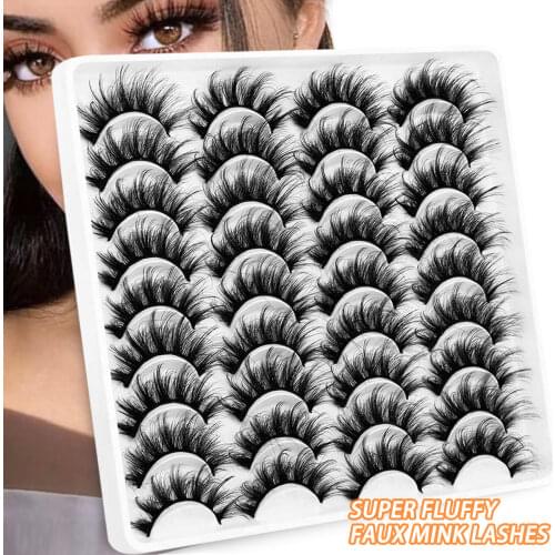 SEXYSHEEP 5/12/18 Pairs 3D Mink Lashes Natural False Eyelashes Dramatic Long Wispies Lash Extension Volume Beauty 3D Eyelashes