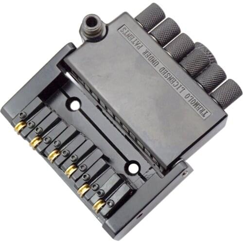 Black Headless Electric Guitar Replacement Saddle Bridge Tremolo 3.12 x 3.42 inch