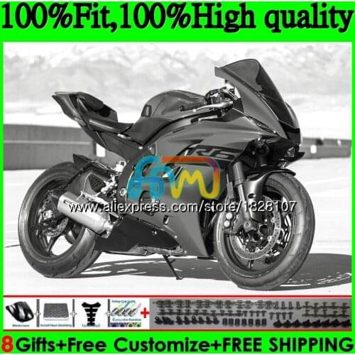 Injection Silver grey OEM For YAMAHA YZF600 YZF R6 YZFR6 17 18 19 118BS.42 YZF 600 R 6 YZF-600 YZF-R6 2017 2018 2019 Fairings