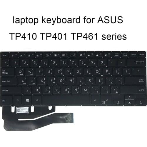 Replacement keyboards TP410 Backlit keyboard for ASUS vivobook flip TP410UA AR Arabic black laptop AEBKJQ00010 NSK WJ4BQ on sale