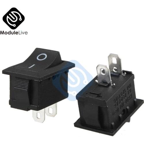 1PC 2Pins 2P Snap-in ON/OFF KCD1-101 Car Boat Round Rocker Toggle SPST Switch 125V New