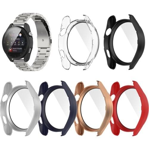 Tempered Glass Cover Protective Case for Huawei Watch 3 Pro Full Screen Protector Bumper Film Shell Guard for Huawei Watch 3