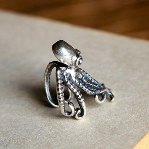 925 Sterling Silver Octopus Clip Earrings Jewelry Female Fashion Accessories Womens Earrings One Piece Wholesale Price