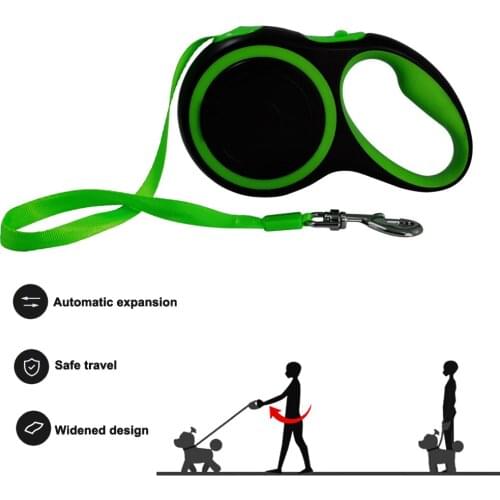 3M/5M Dog Leash Automatic Retractable Long Retractable Dog Leash Belt Dogs Cat Traction Rope Leashes Small Medium Pet Products